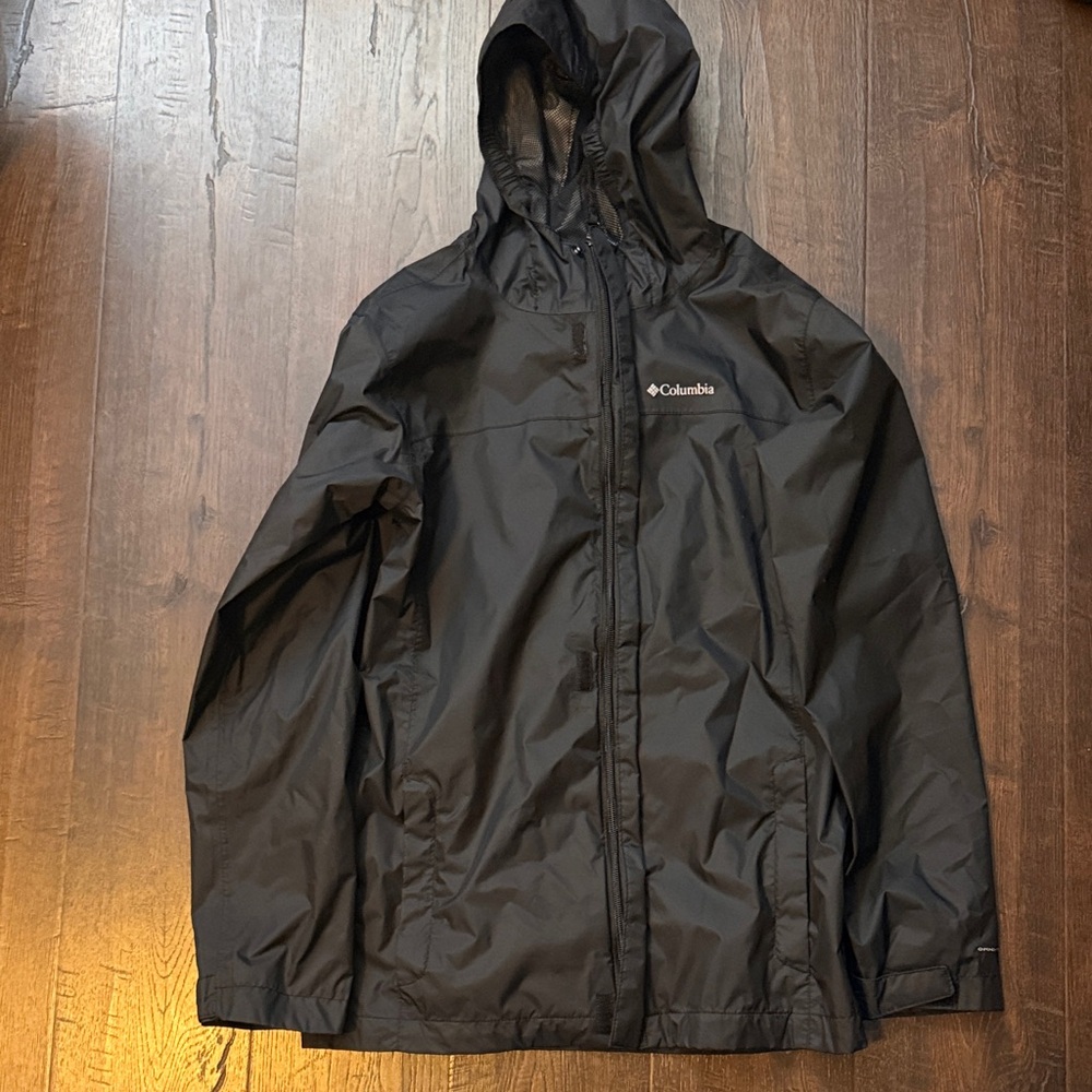 Columbia Black Waterproof Hooded Jacket